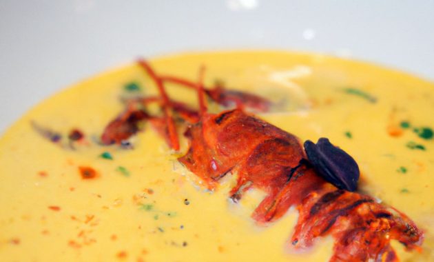 Exquisite Lobster Bisque with Saffron Infusion