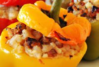 Roasted Stuffed Bell Peppers