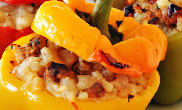 Roasted Stuffed Bell Peppers