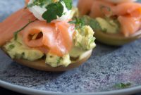 Smoked Salmon and Avocado Eggs Royale